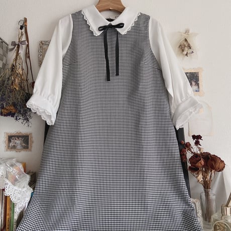 axes femme チェックワンピース