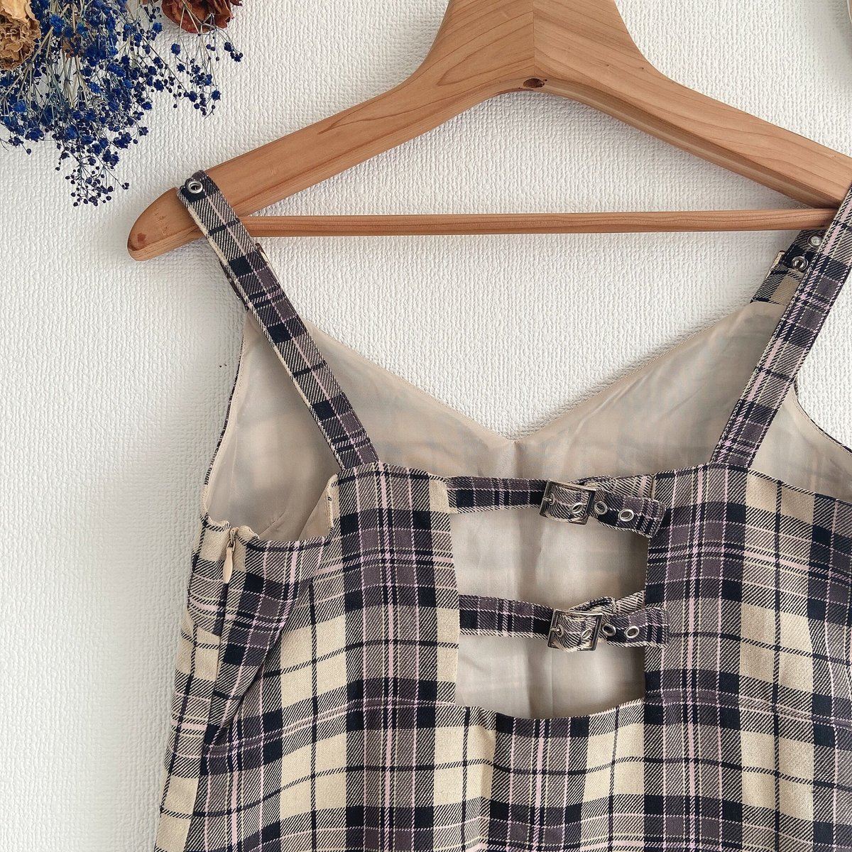 BUBBLES タータンチェックキャミワンピース | anonymous