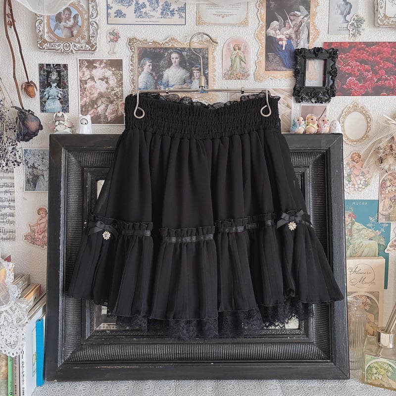 LIZ LISA オフショルシフォンセットアップ | anonymous