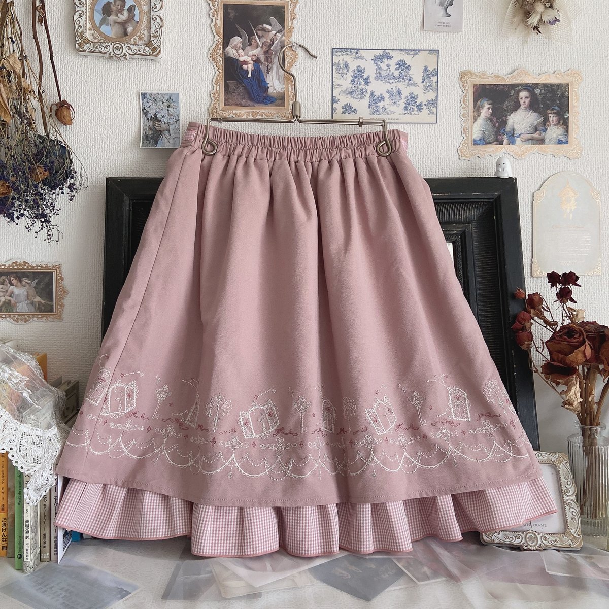 axes femme POETIQUE 刺繍スカート | anonymous