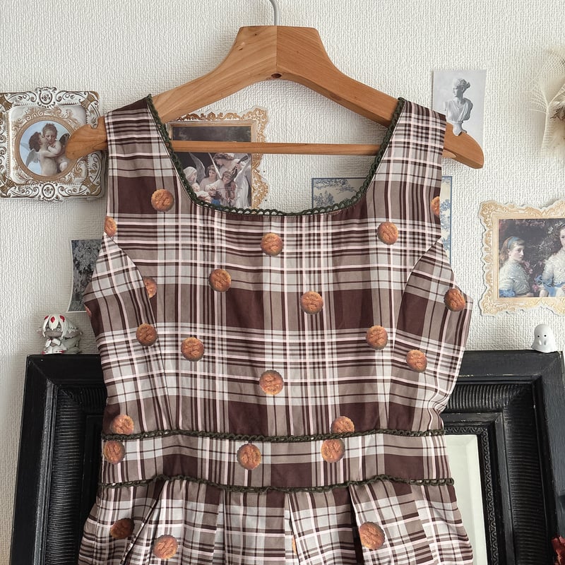 Ank Rouge ビスケット柄ワンピース