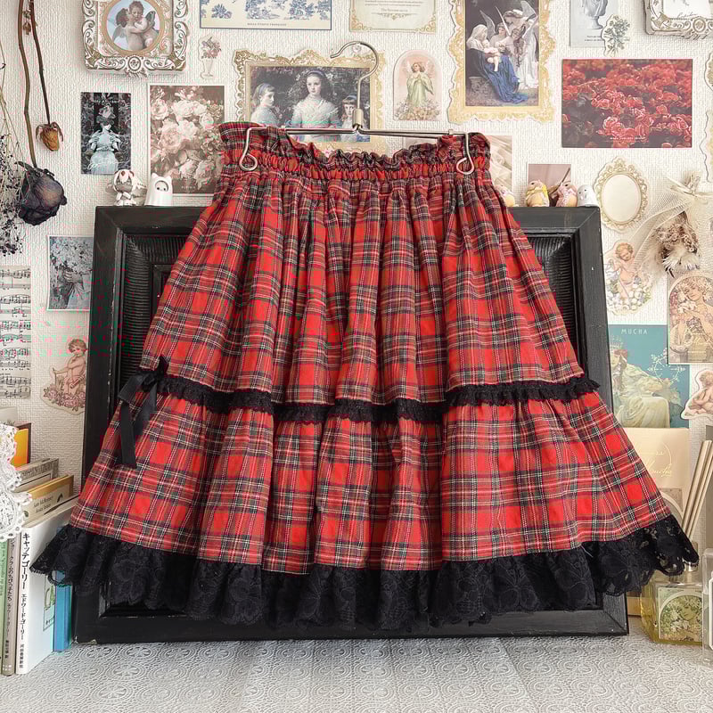 メタモルフォーゼ タータンチェックスカート Metamorphose タータンチェックスカート | anonymous