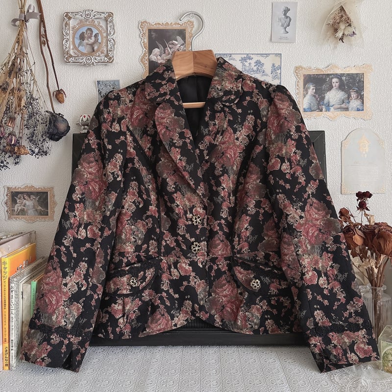 ファム axes femme ゴブラン風プリントジャケット | anonymous