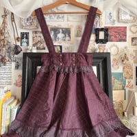 axes femme サスペンダースカート
