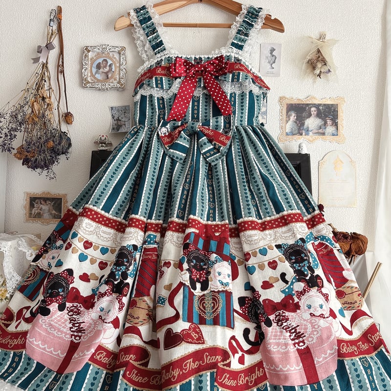 くみゃちゃんのLove Heart Embroideryジャンパースカート くみゃちゃんのLove Heart Embroideryジャンパースカート Kumya's Love