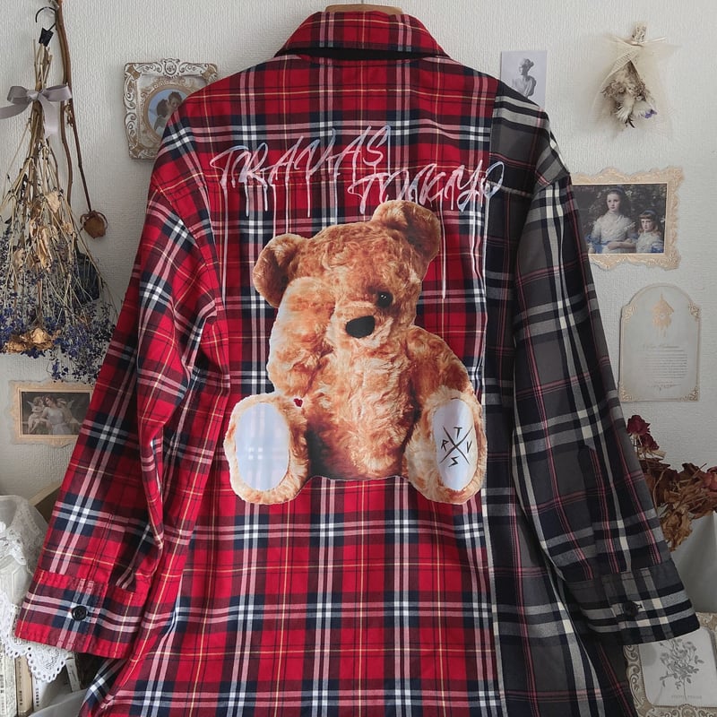 TRAVAS TOKYO ドッキングチェックシャツ | anonymous