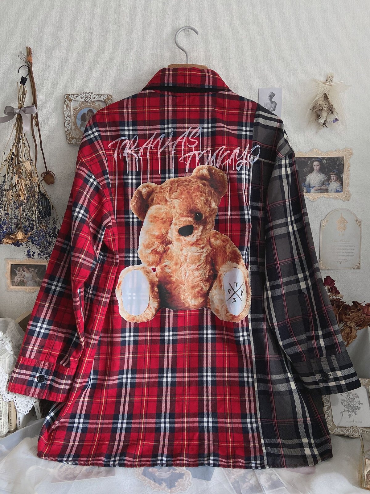 TRAVAS TOKYO ドッキングチェックシャツ | anonymous