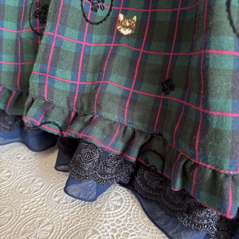 axes femme ねこちゃん柄スカート | anonymous