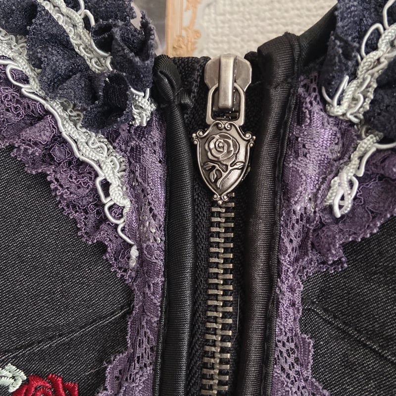 OZZ ANGELO 薔薇刺繍ジャンパースカート | anonymous