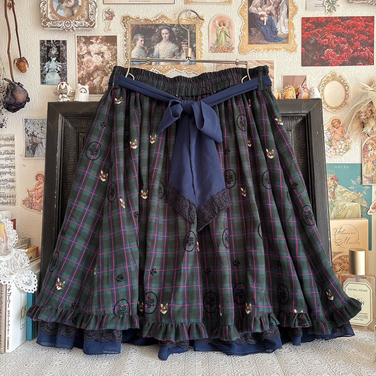 m*꒱様 ashleywilliams 猫柄スカート ashley williams 猫柄スカート m*꒱様 ashleywilliams 猫柄スカート