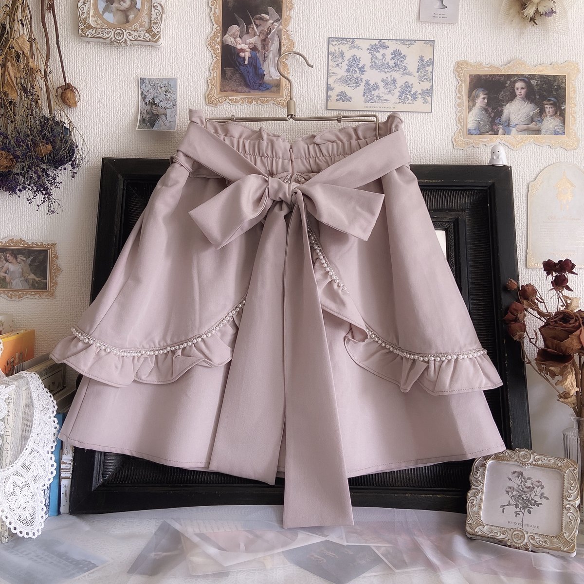 kidsエプロン風いちご柄ジャンスカ | outlet | axes femme