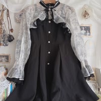 ROJITA 花柄シアースリーブフレアーワンピース