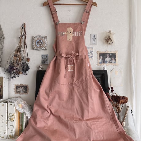 PINK HOUSE キューピーちゃん ジャンパースカート （ピンクロゴ  