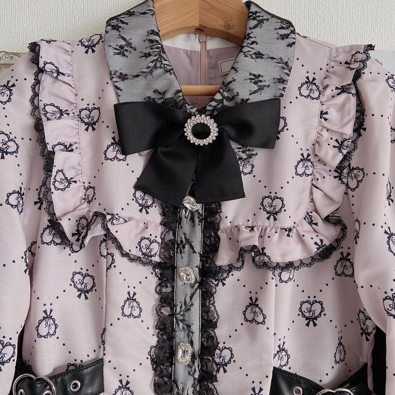 Ank Rouge モノグラムドーリーワンピース | anonymous