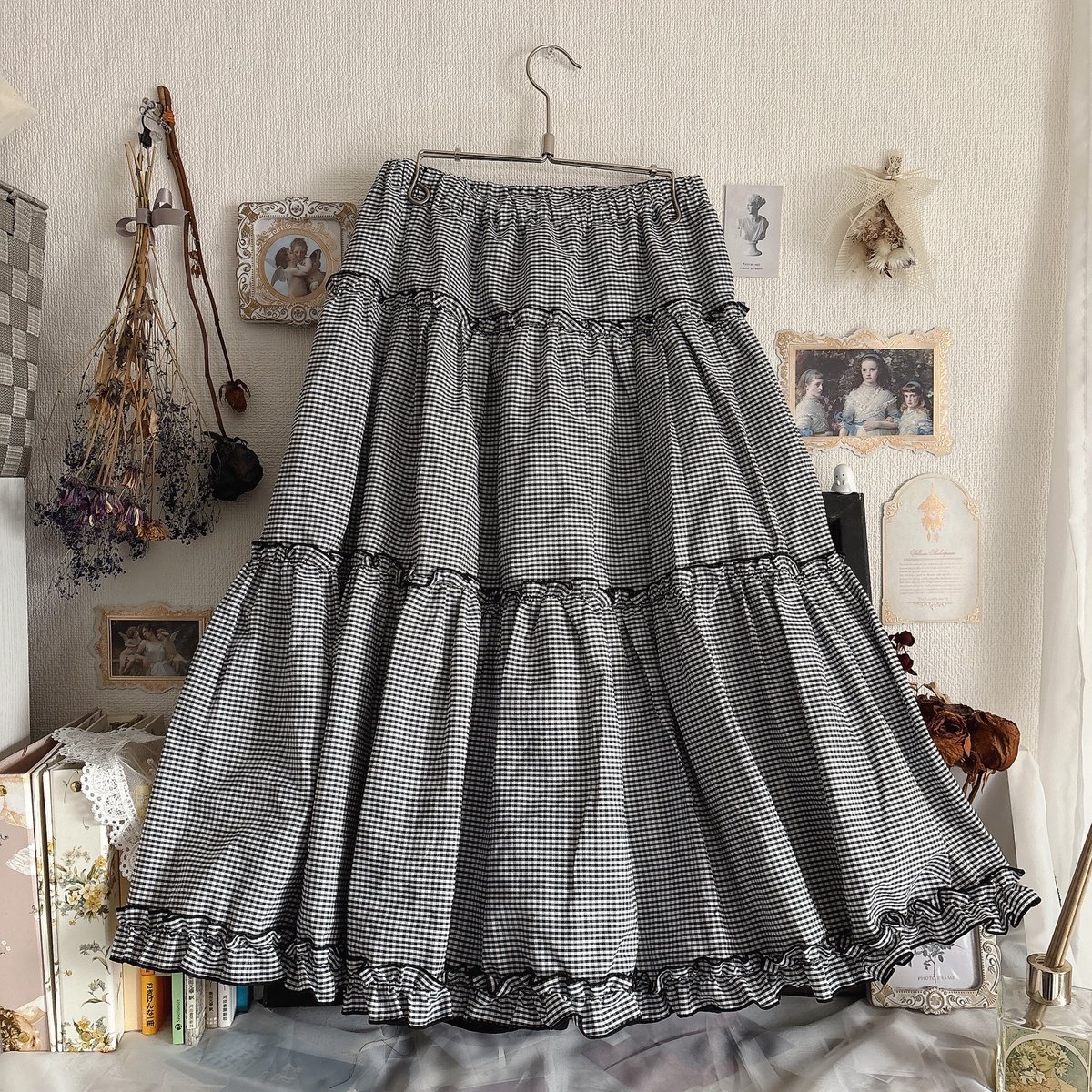 しまむらm♡petit by misako×NINA'S ギンガムチェックリバーシブル