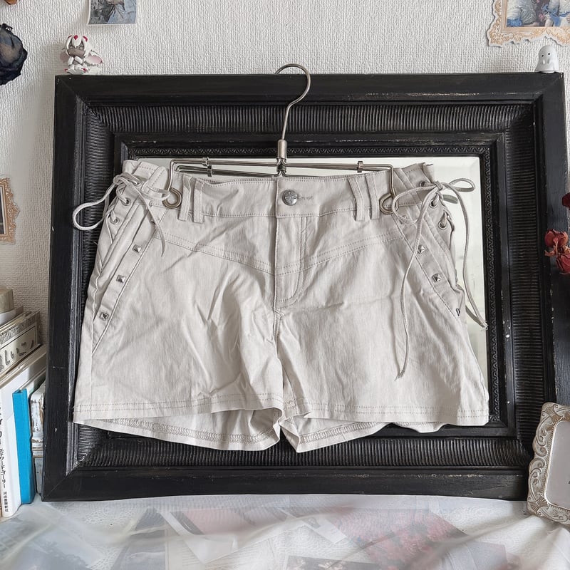 【ozz croce】レッグカバー付ショートパンツ ホワイト MENS】ショートパンツ Zak shorts Ⅱ / Karu-Stretch Taffeta II