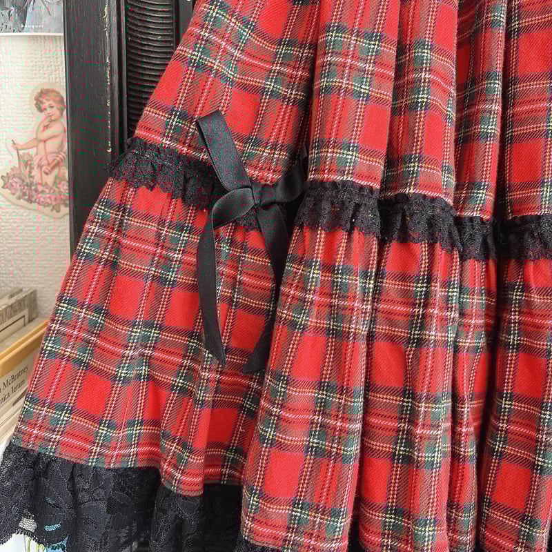 メタモルフォーゼ タータンチェックスカート Metamorphose タータンチェックスカート | anonymous