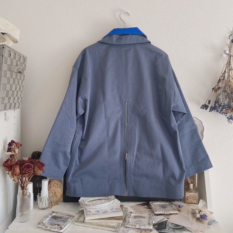 MILK BOY 青ラメ衿シャツジャケット | anonymous 