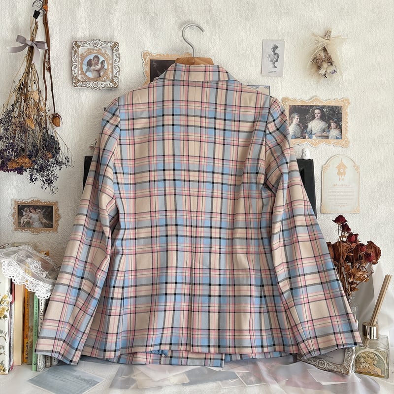 MILK TEDDY CHECK ジャケット MILK TEDDY CHECK ジャケット