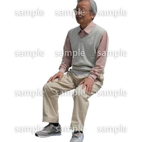 人物切抜き素材　シニアライフ編　R_467