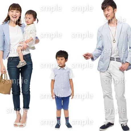 Cutout People　4人ファミリー　GG_446
