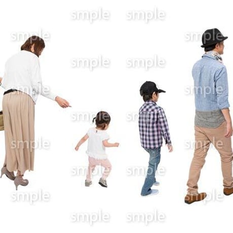 Cutout People　4人ファミリー　GG_294