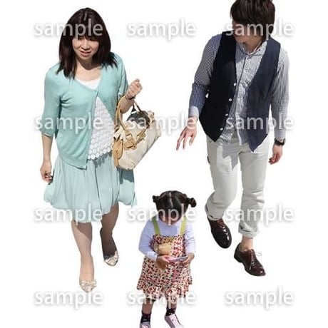 Cutout People　鳥瞰　人物　FF_156
