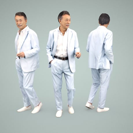 3D人物素材-ポーズド  10個セット 003_Posed-set