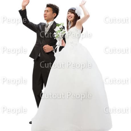 人物切抜きセット☆新郎新婦　1_set089