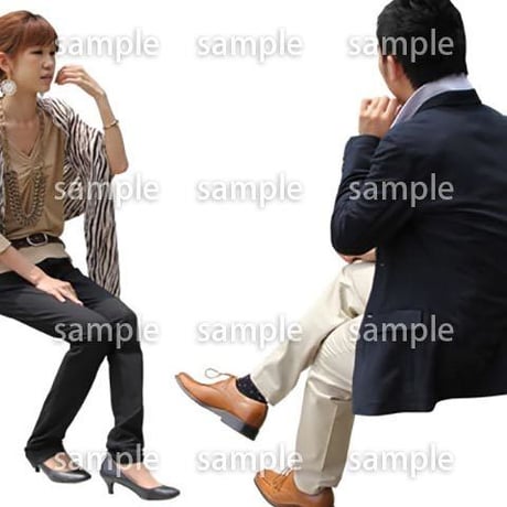 人物切抜き素材　アーバン・ショッピング編　M_354