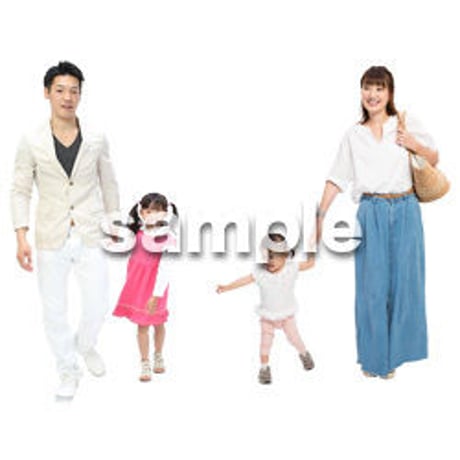 Cutout People　4人ファミリー　GG_386