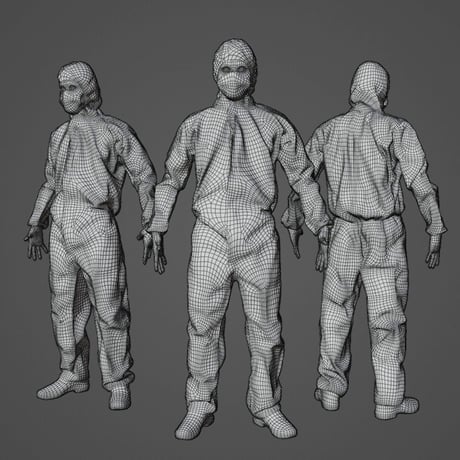 3D人モデルAポーズ　149_Kei