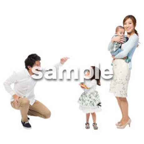 Cutout People　4人ファミリー　GG_452