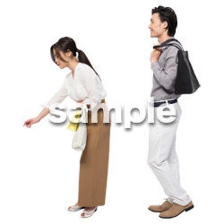 Cutout People　ショッピング　JJ_128