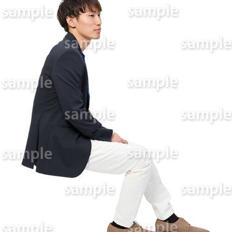 人物切抜きセット☆座る男性　1_set177