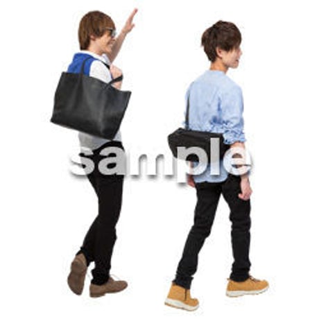 Cutout People　男性ペア　JJ_354
