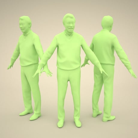 3D人モデルAポーズ　048_Ken