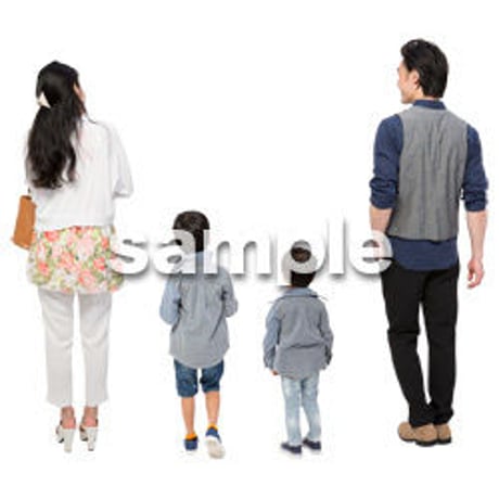 Cutout People　4人ファミリー　GG_375