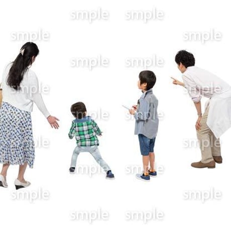 Cutout People　4人ファミリー　GG_384