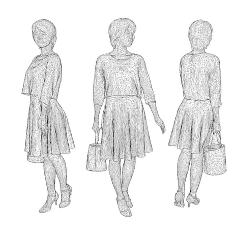 3D人物素材  [Posed]  021_Haru