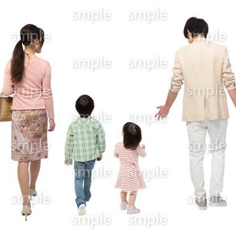 Cutout People　4人ファミリー　GG_225
