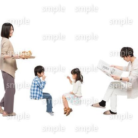 Cutout People　4人家族　II_353