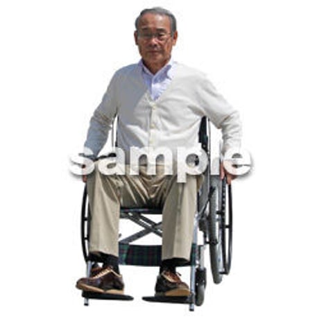 人物切抜き素材　シニア介護編　S_091