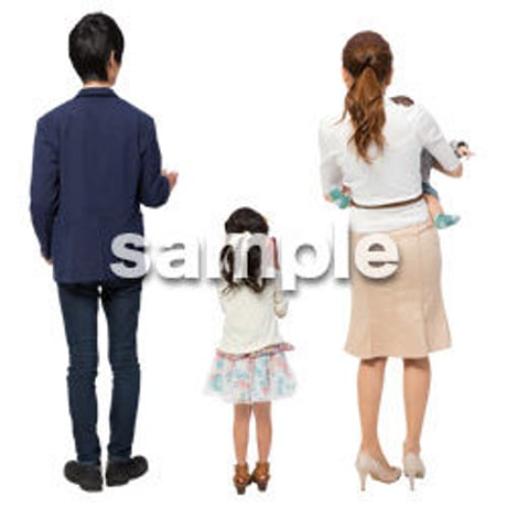 Cutout People　4人ファミリー　GG_415