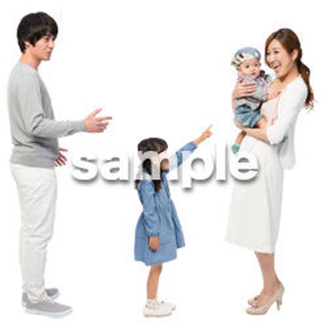 Cutout People　4人ファミリー　GG_438