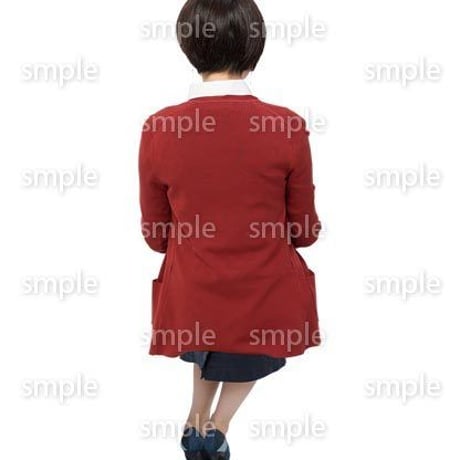 Cutout People　座る女性　KK_275