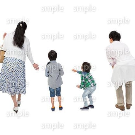 Cutout People　4人ファミリー　GG_385