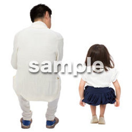 Cutout People　アットホーム　座る　II_375
