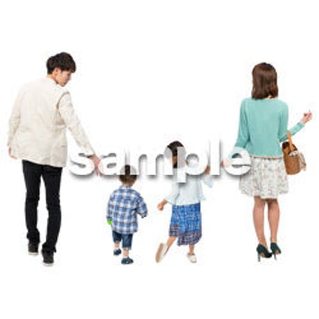 Cutout People　4人ファミリー　GG_245