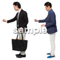 Cutout People　男性ペア　JJ_413